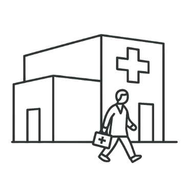 Modulárne zdravotnícke pavilóny – ilustrácia ambulancie