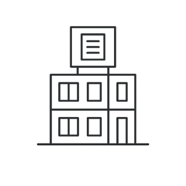 Modulárna administratívna budova – ilustrovaný úradný objekt